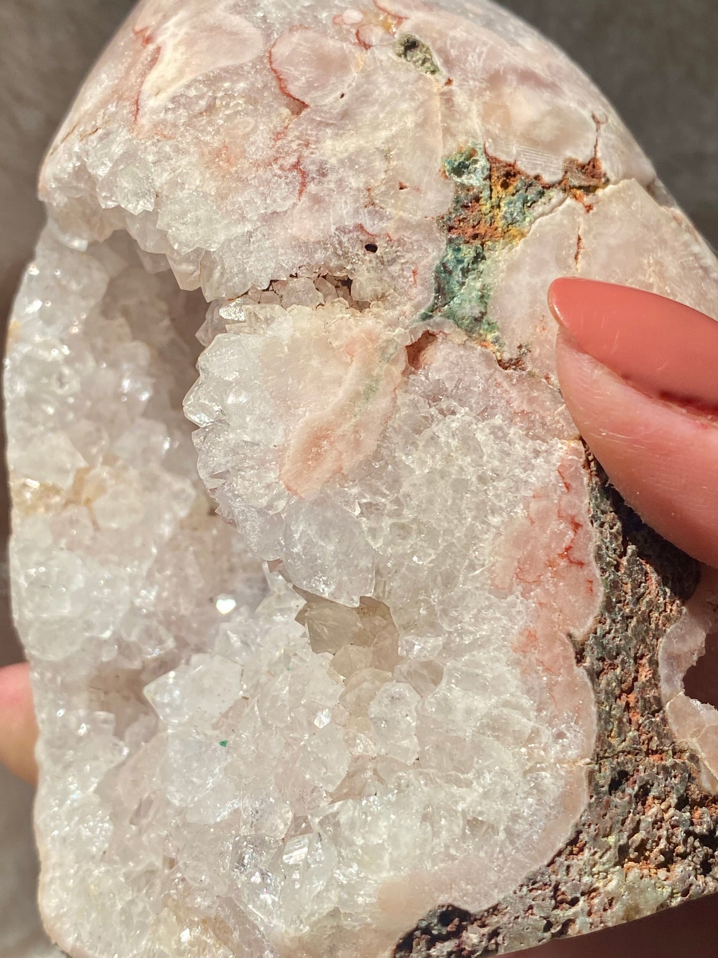 Sparkly Botryoidal Pink Amethyst Freeform (0.771 kg)