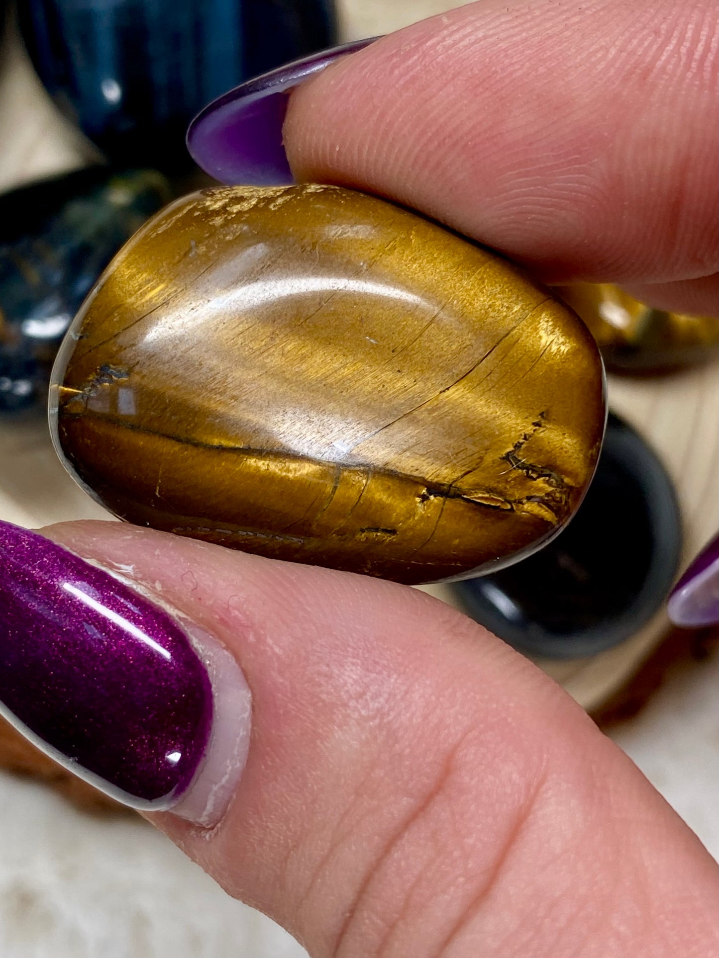 Tiger’s Eye tumbles (intuitively chosen) -Only golden ones left!