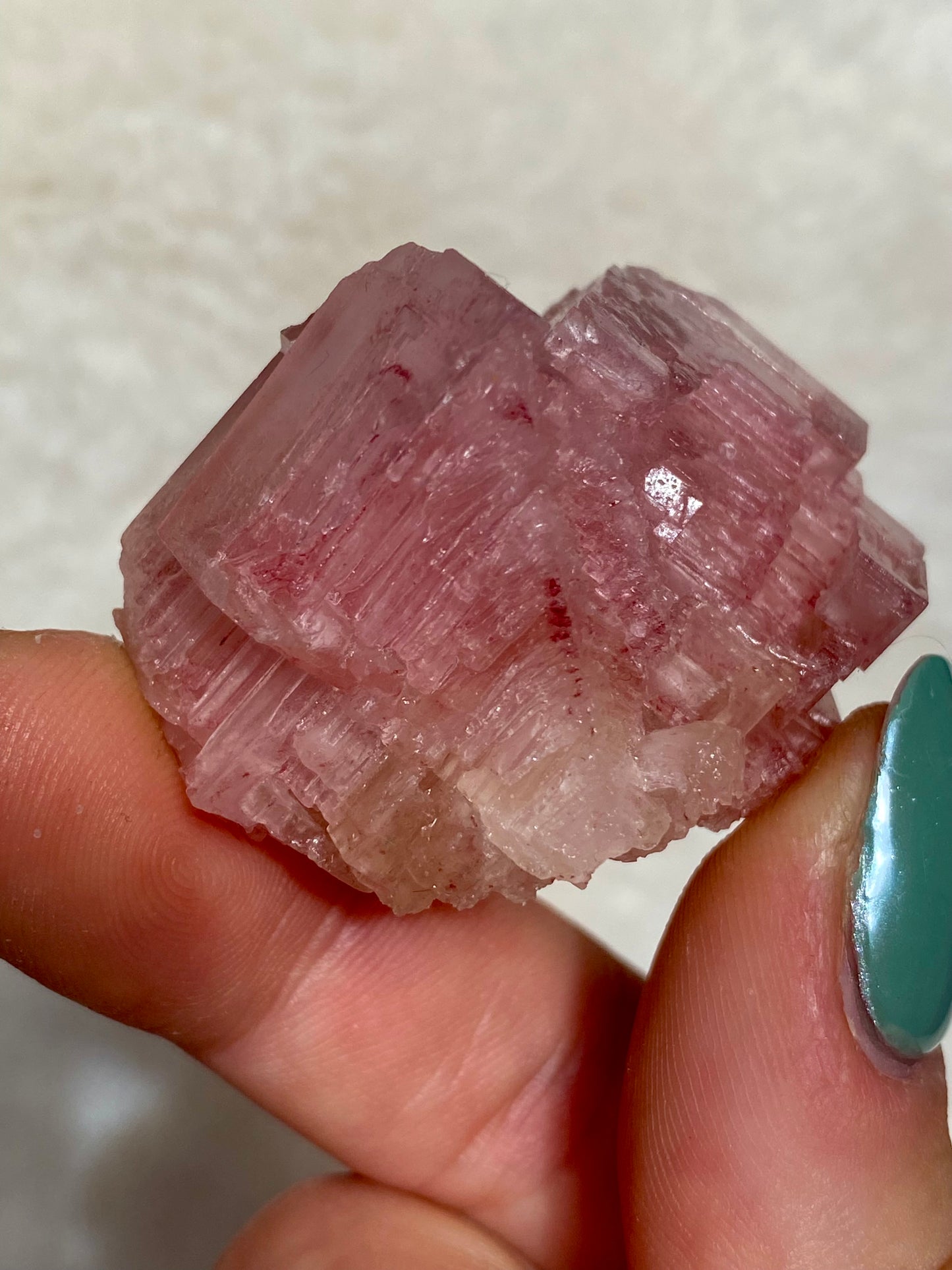 Pink Halite Crystals from California