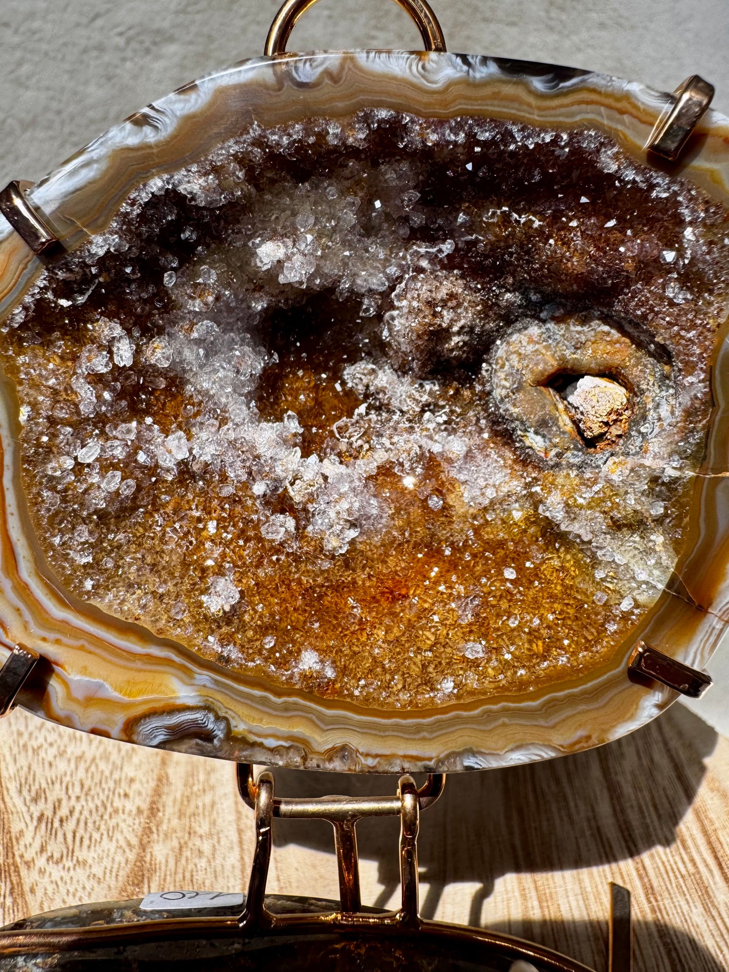 Majestic custom made druzy Agate jewellery box