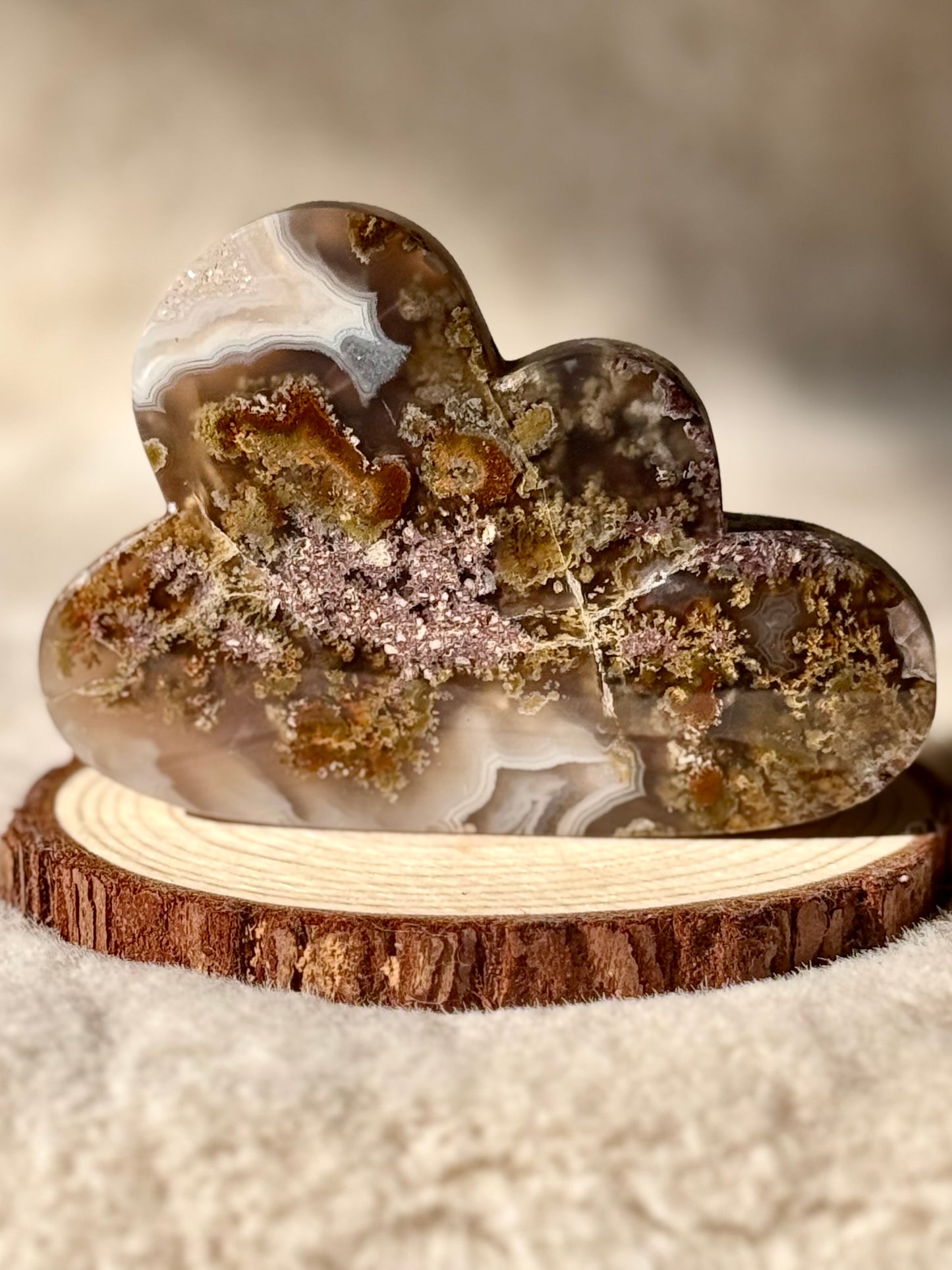 Indonesian Scenic Moss Agate clouds