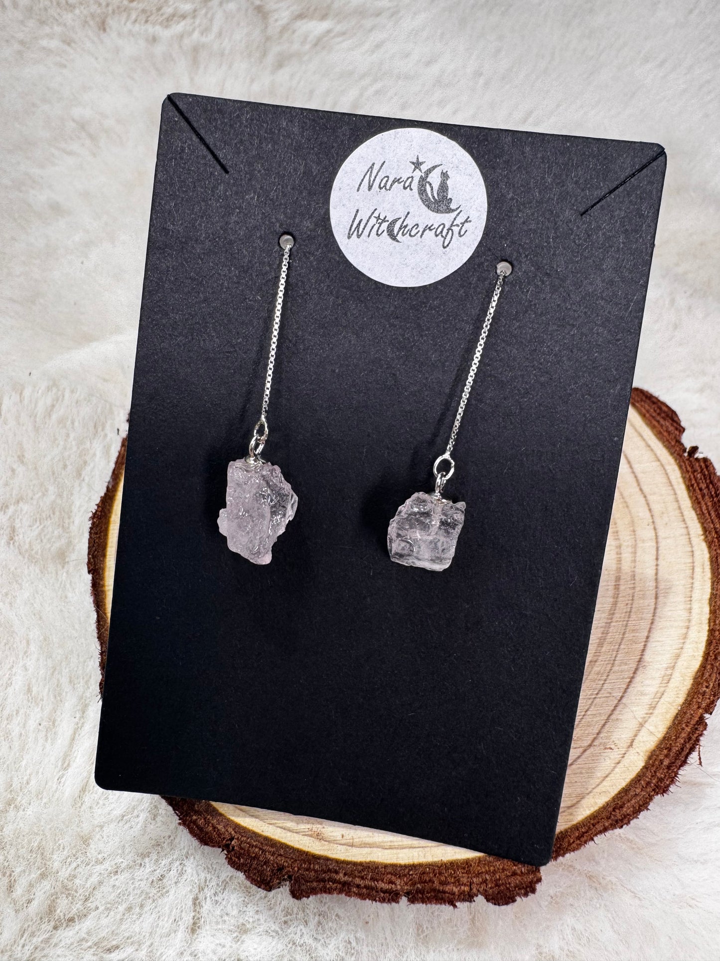 Crystal Dangle Earrings in Silver 925