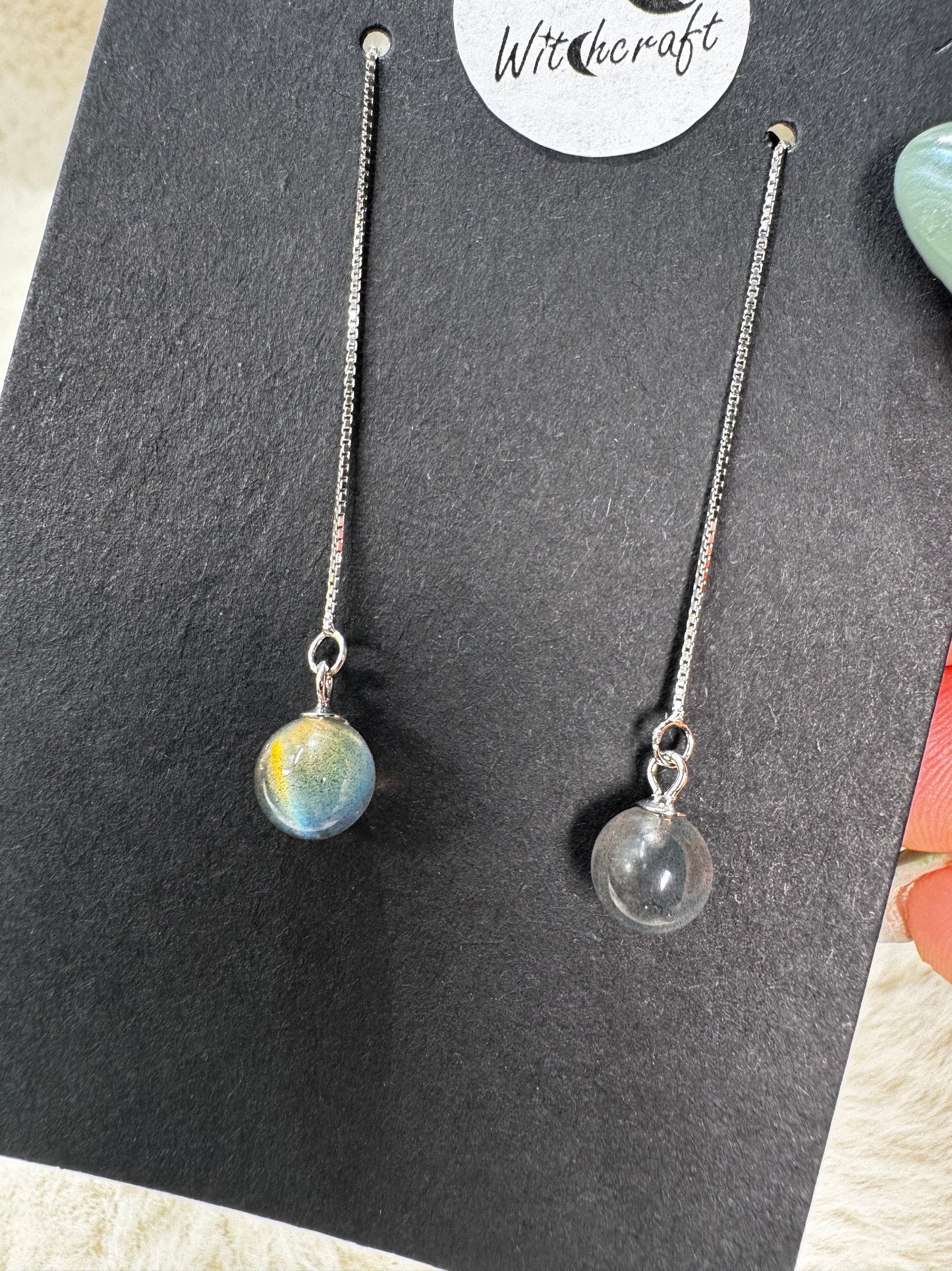 Crystal Dangle Earrings in Silver 925