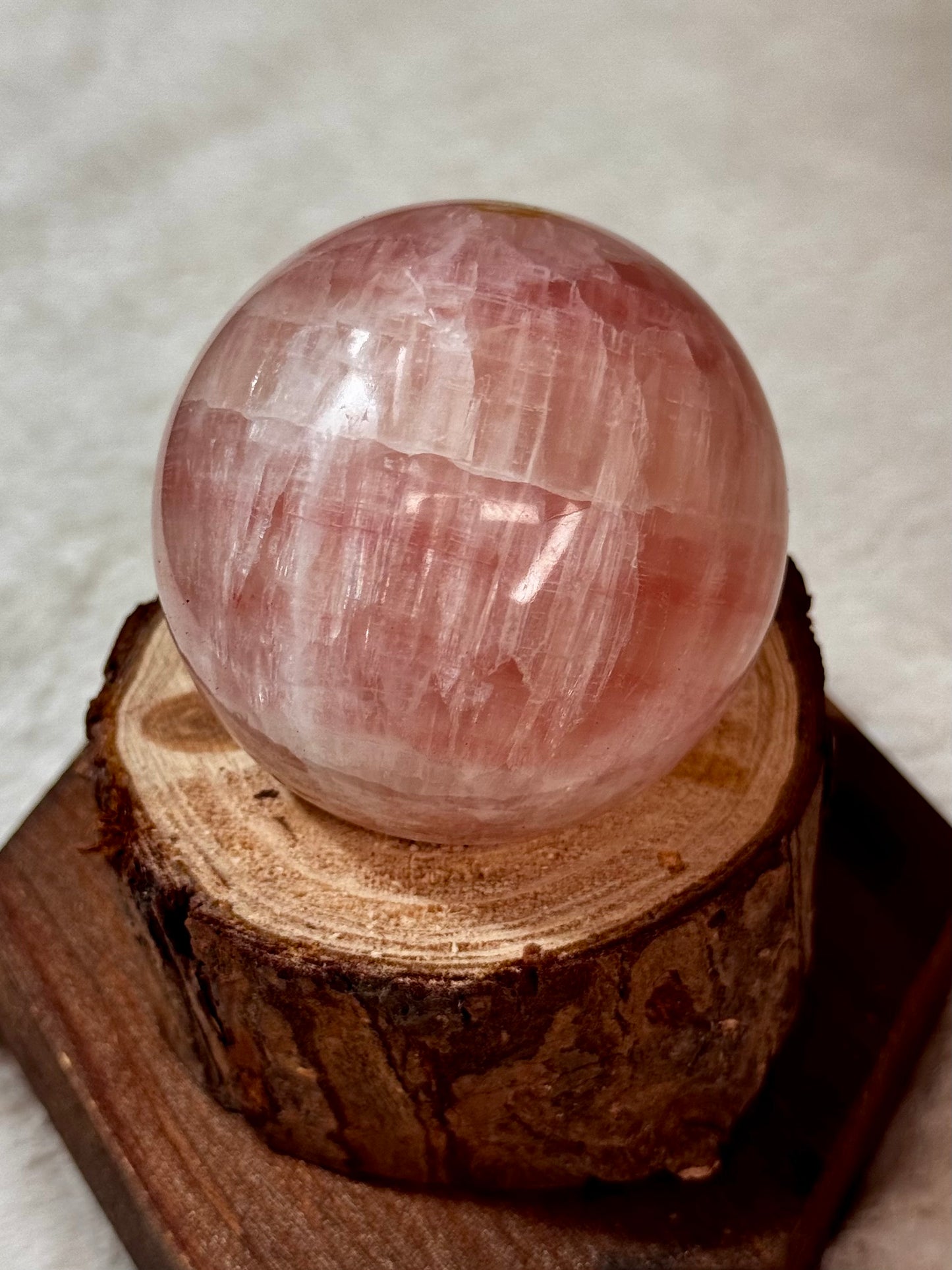 Pink Caribbean Calcite high grade spheres