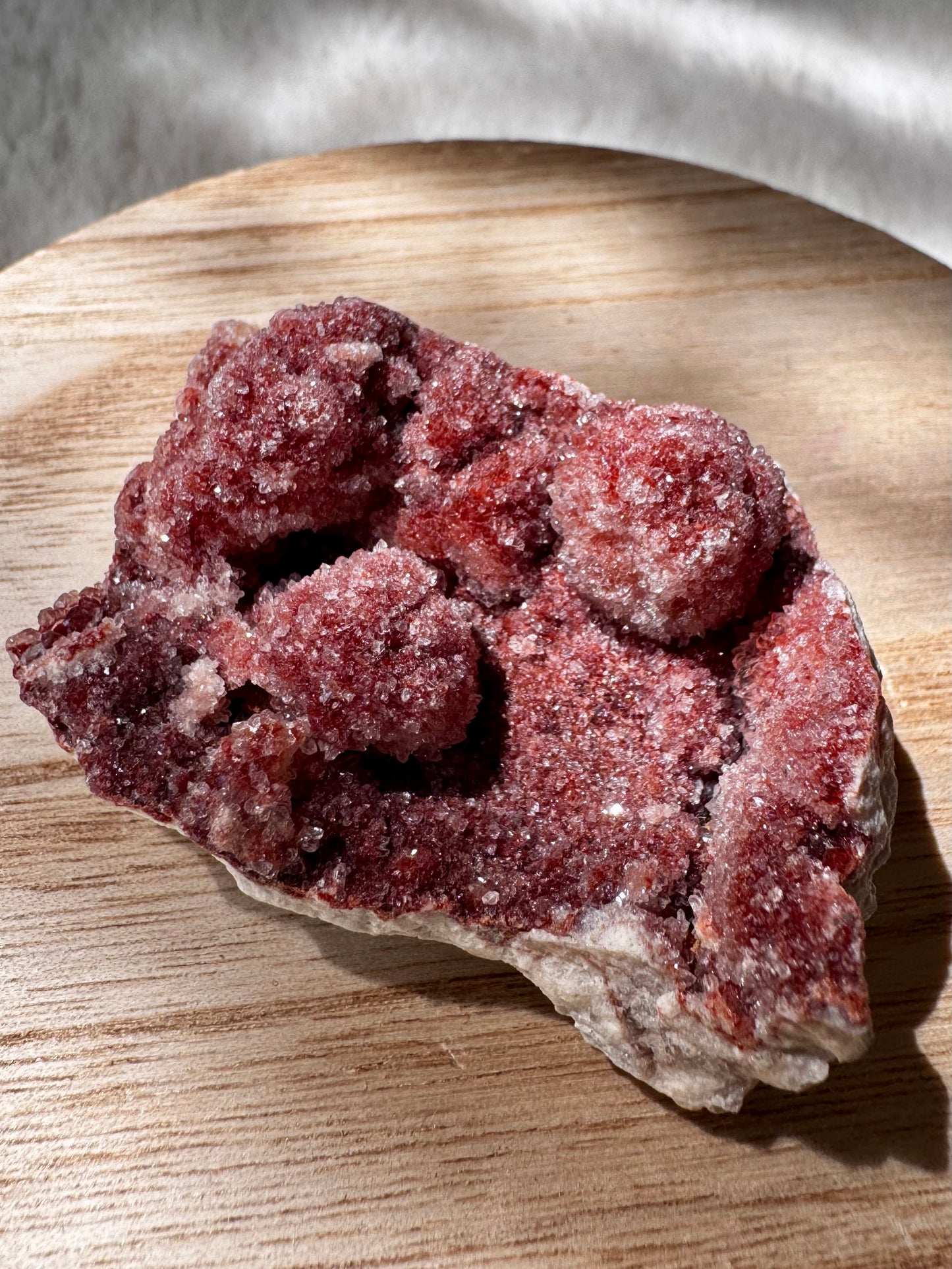 Pink Amethyst sparkly clusters