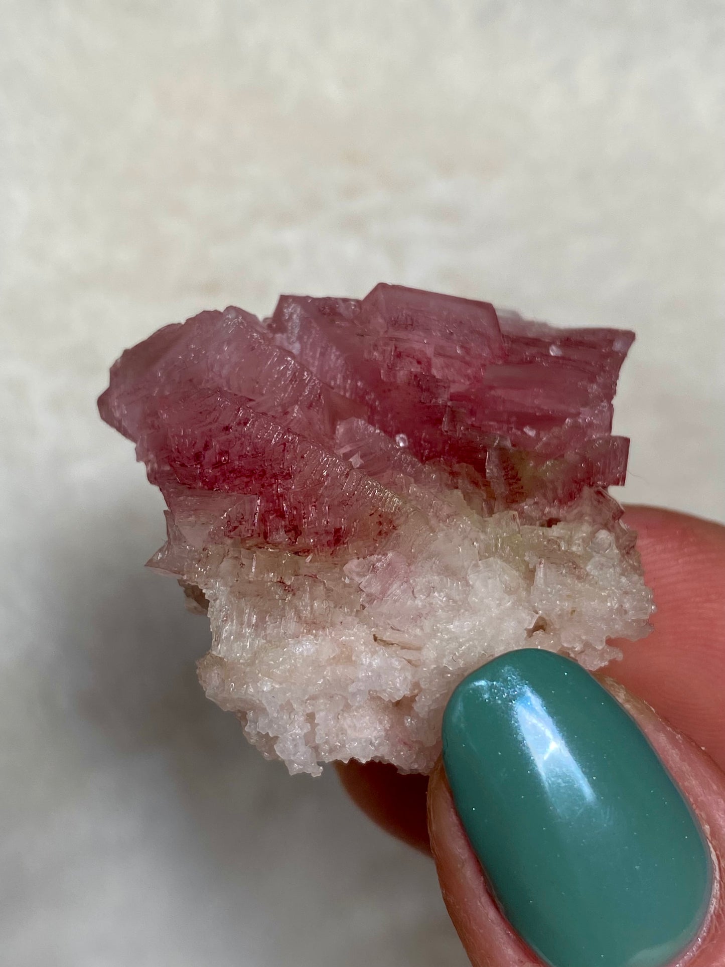 Pink Halite Crystals from California