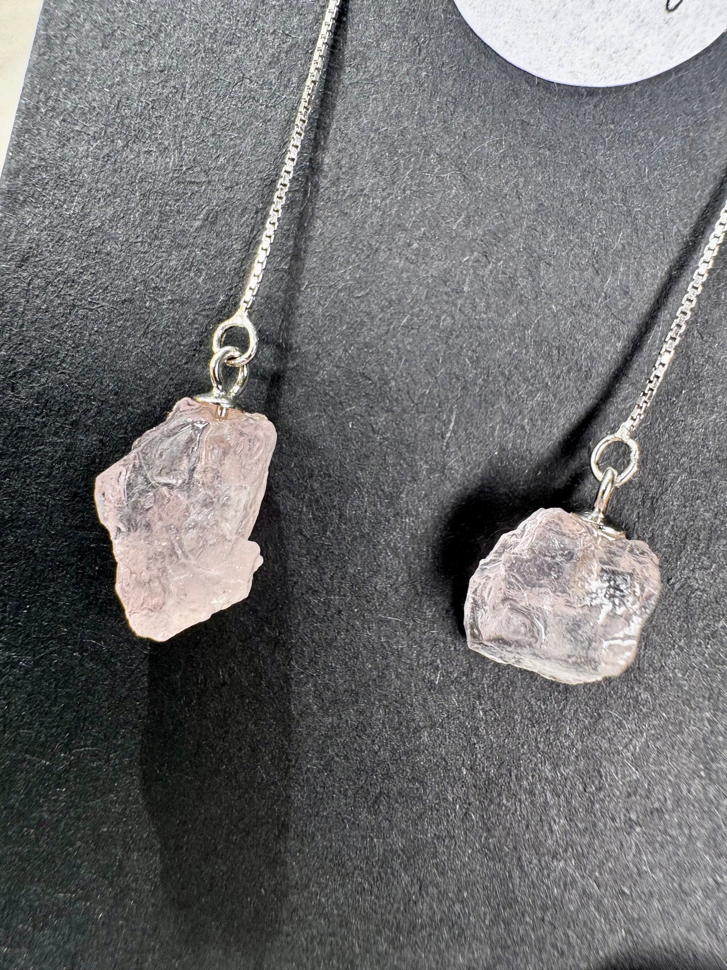 Crystal Dangle Earrings in Silver 925