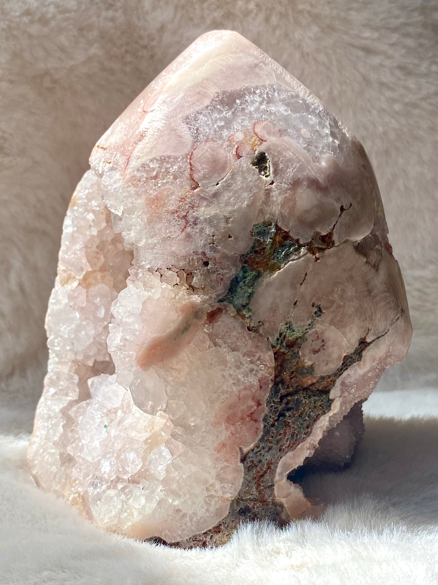 Sparkly Botryoidal Pink Amethyst Freeform (0.771 kg)