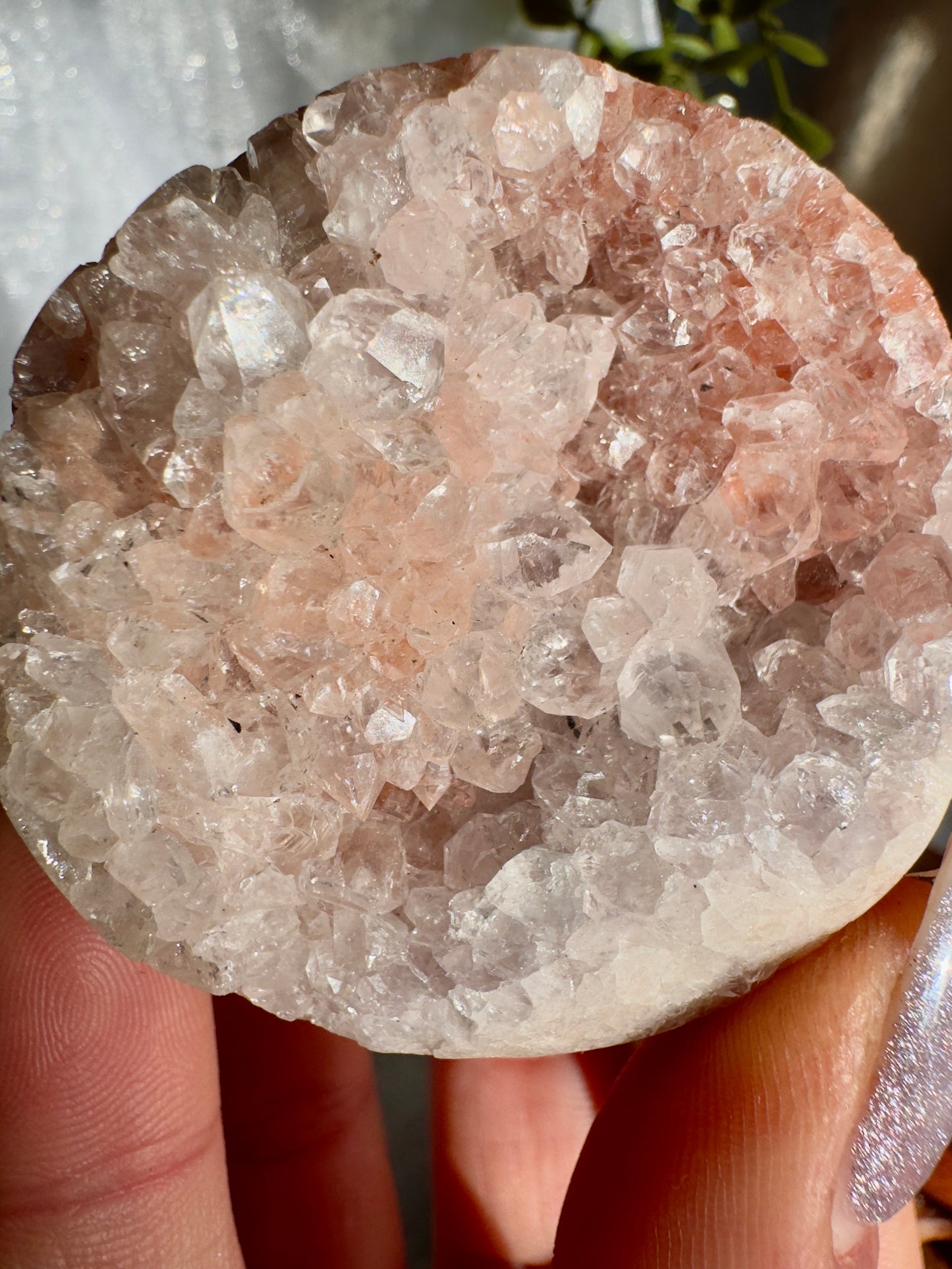 Druzy Pink Amethyst sphere