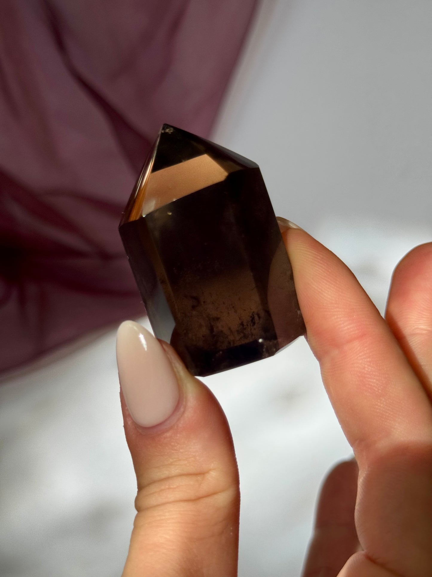Smoky Quartz Point, Diamond & Freeform (Brazil)