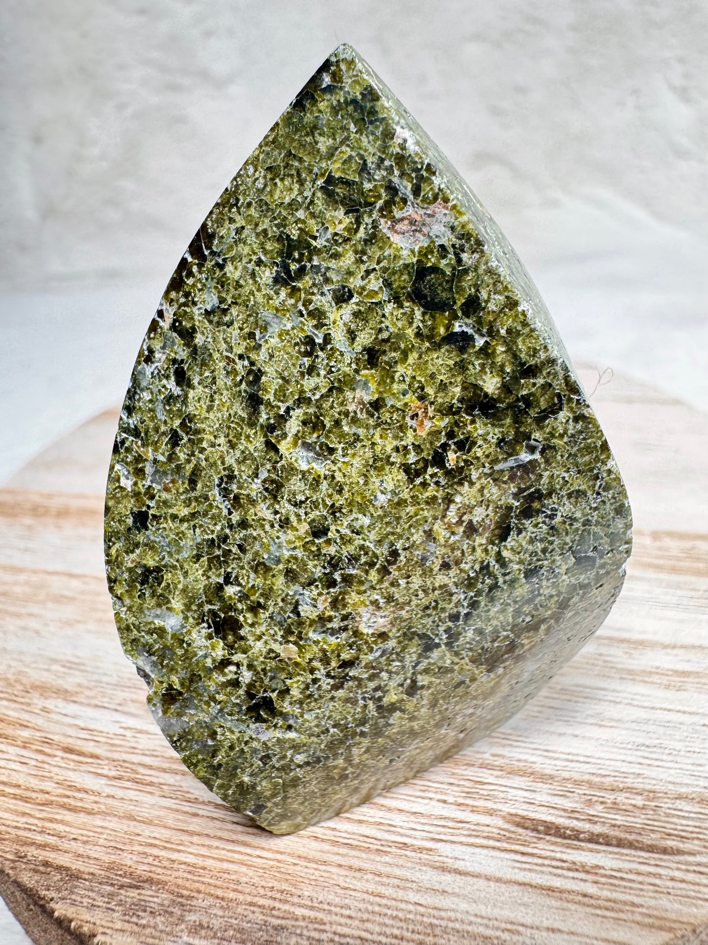 Epidote Flame from Peru