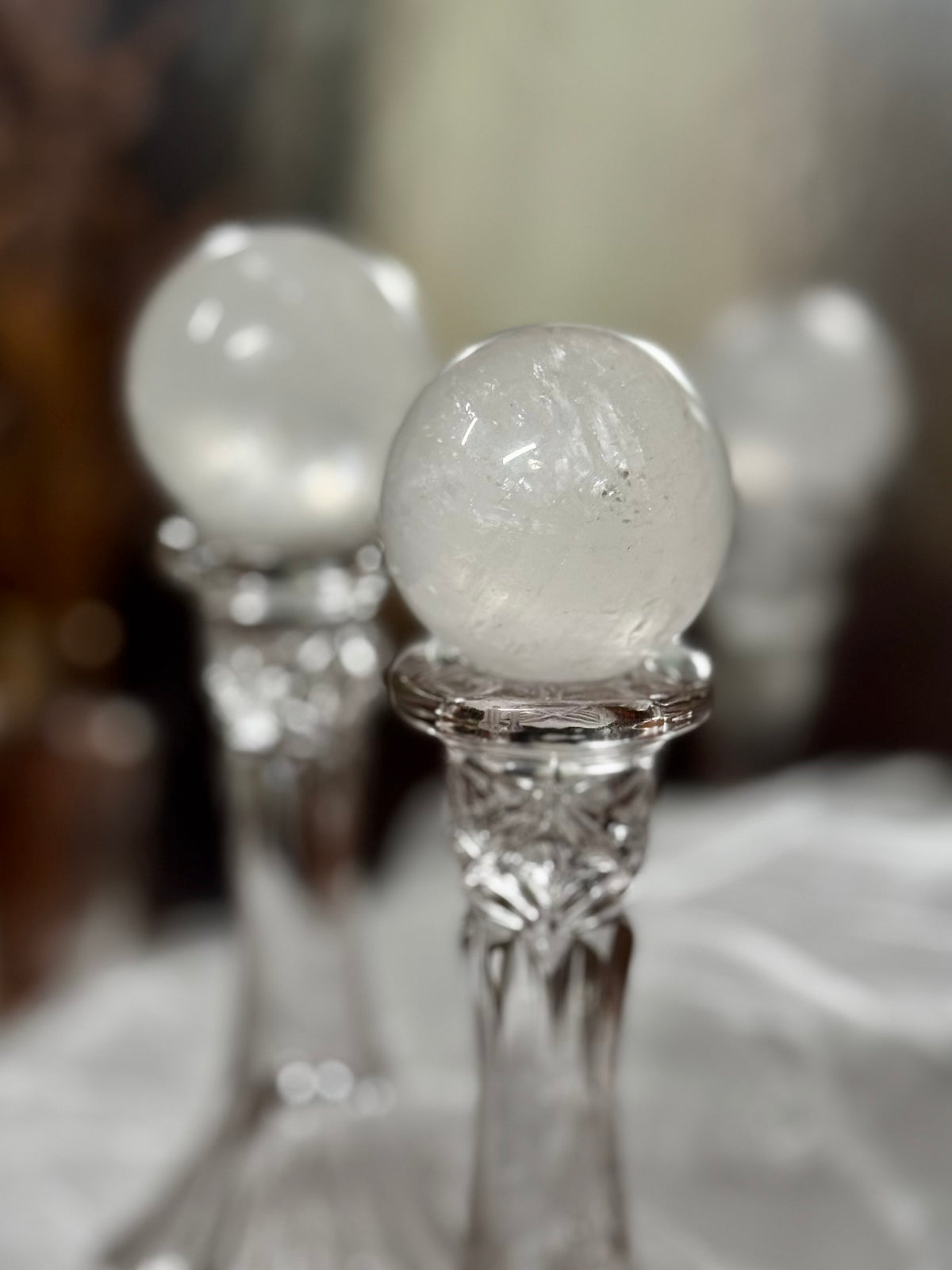 Clear Calcite spheres