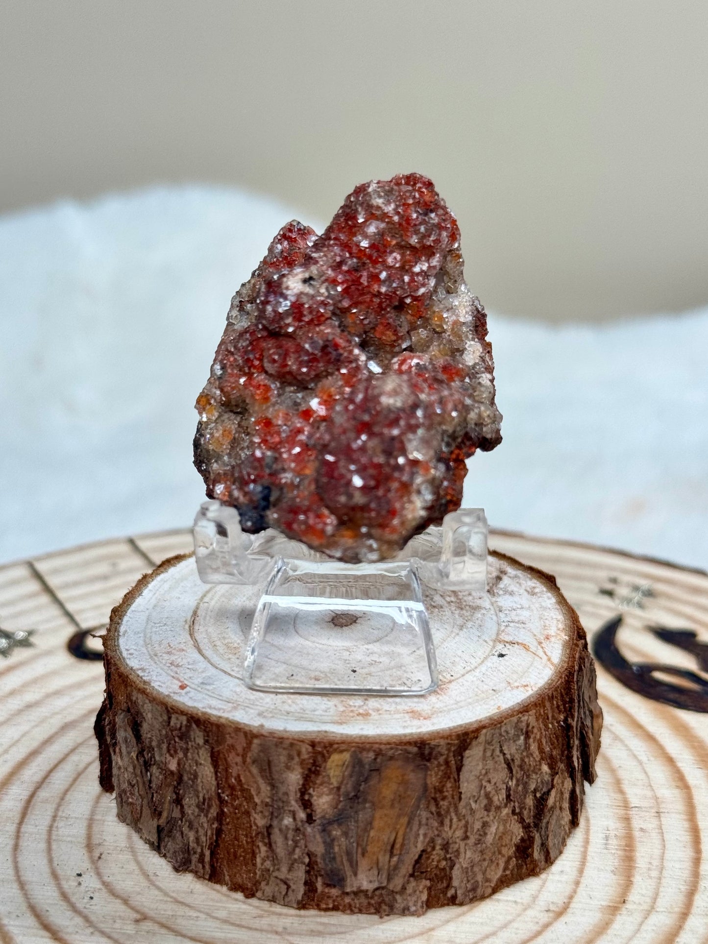 Diamond Calcite with Hematite specimens