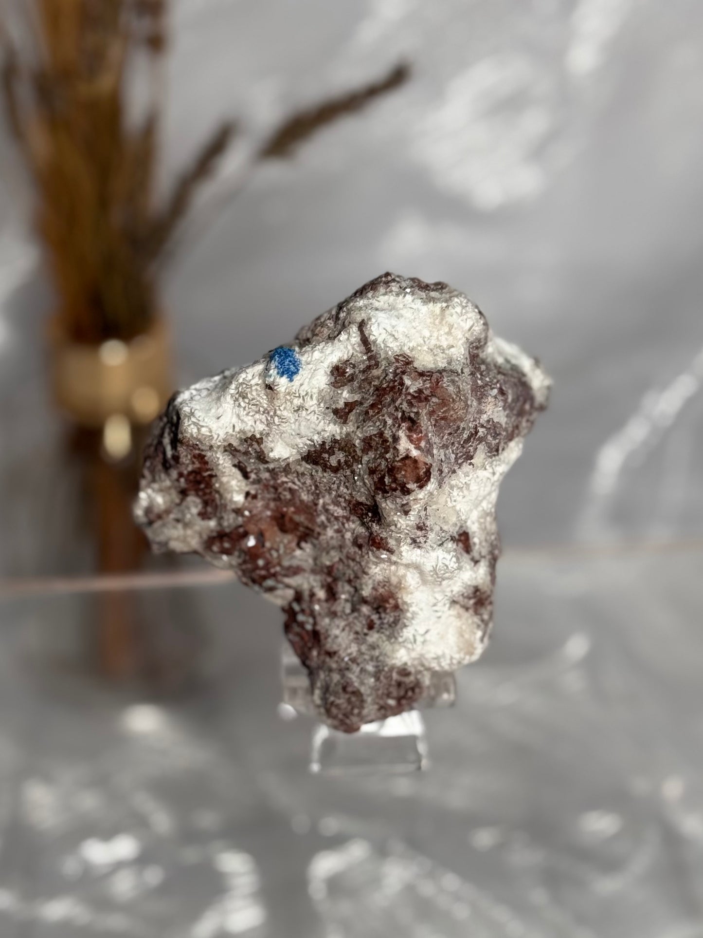 Cavansite on Matrix – Rare Indian Crystal for Insight, Intuition & Truth