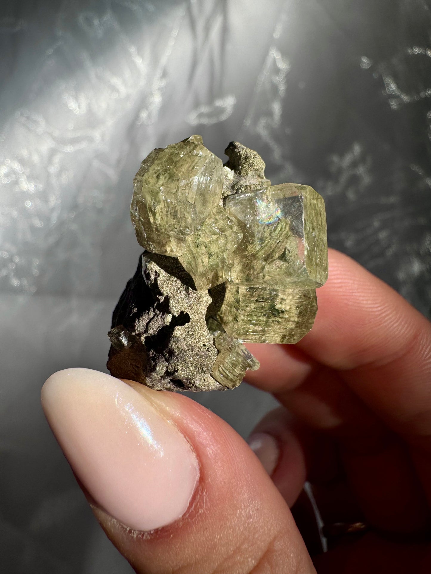 Emerald Green Mermaid Apophyllite specimens - India