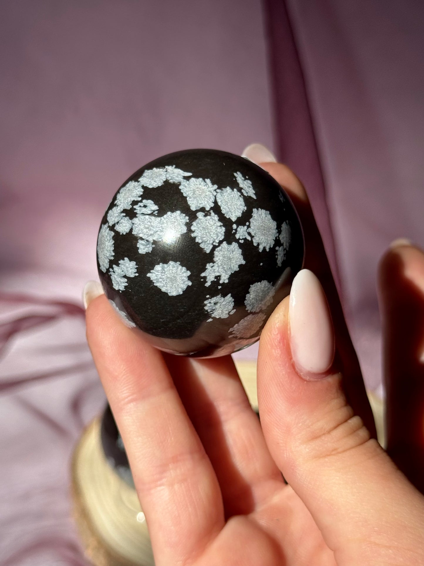 Snowflake Obsidian Spheres