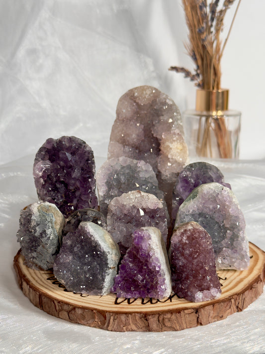 Sparkly Amethyst cut bases