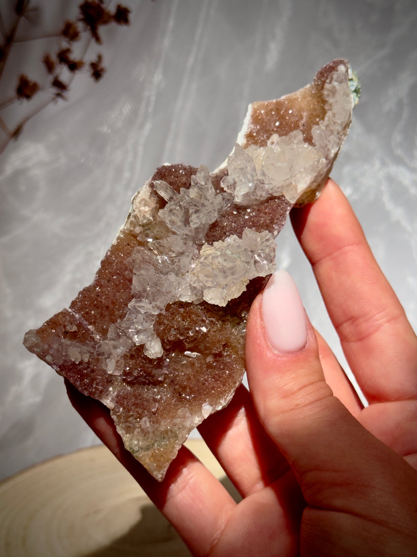 Flower Amethyst / Zeolite slabs from Brazil