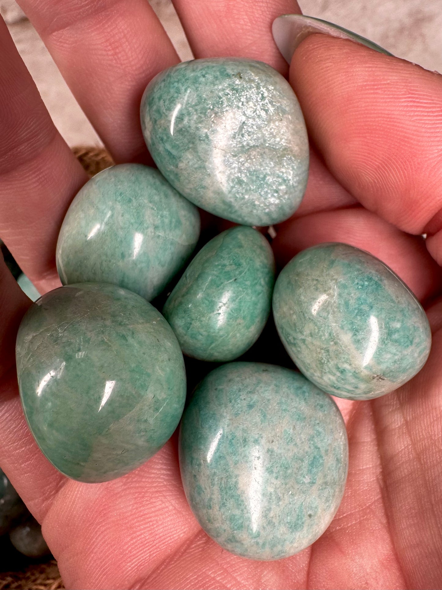 Amazonite Tumble stones | Intuitively chosen