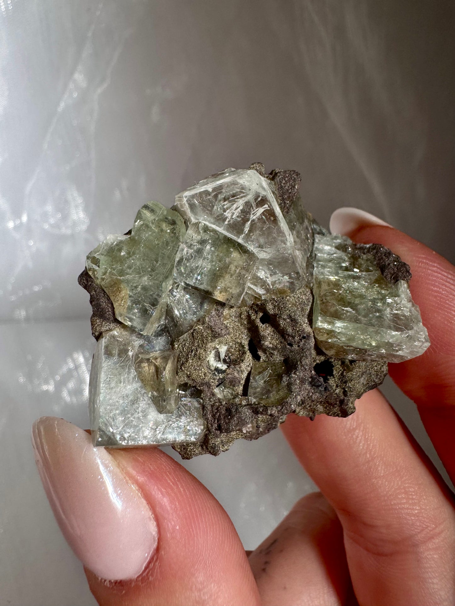 Emerald Green Mermaid Apophyllite specimens - India