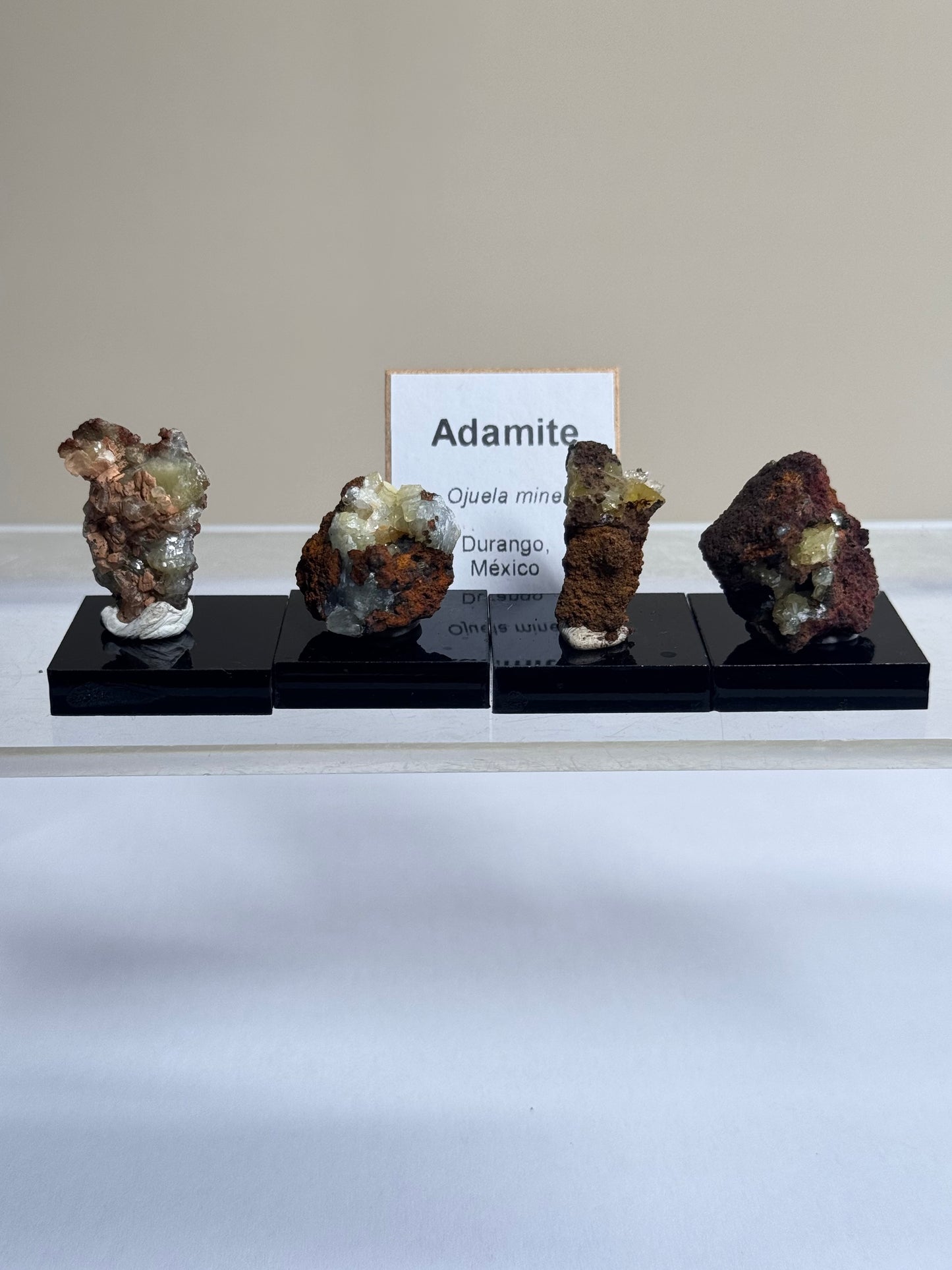 Adamite crystals