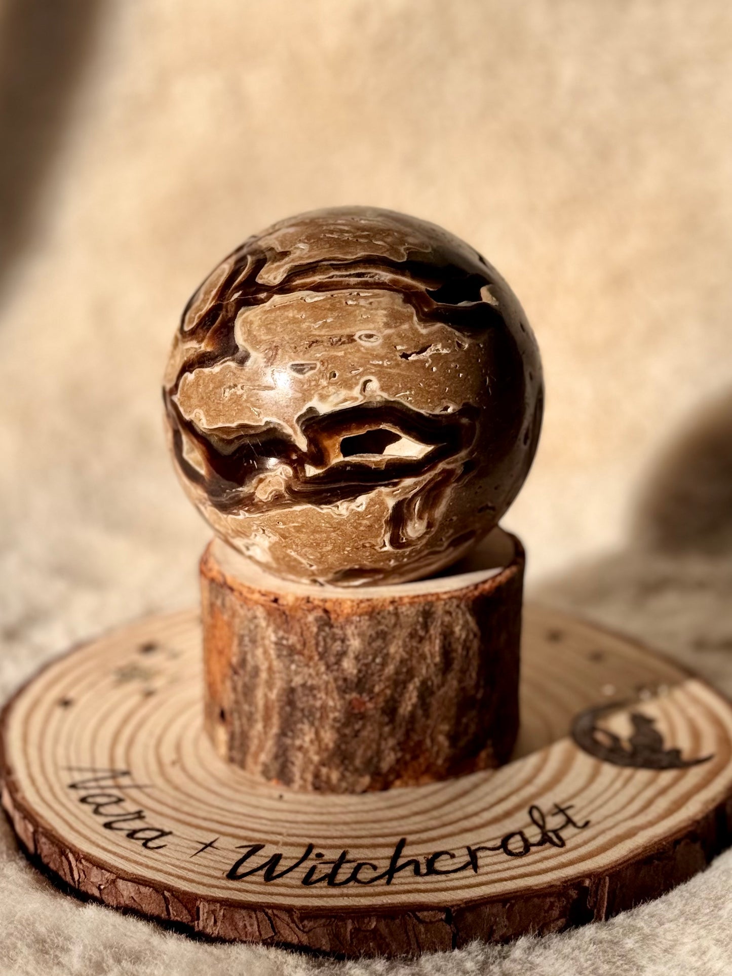 Chocolate Calcite| tower, freeforms and Spheres