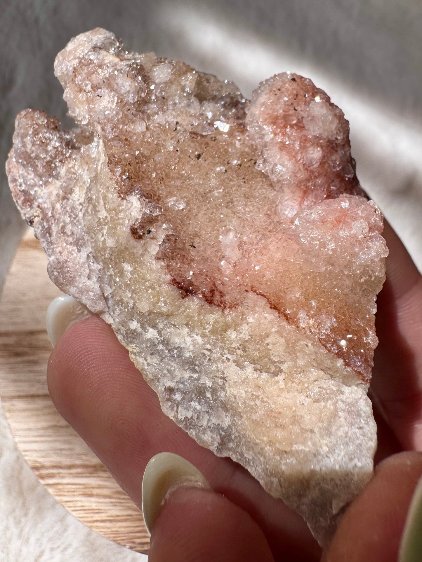 Pink Amethyst sparkly clusters