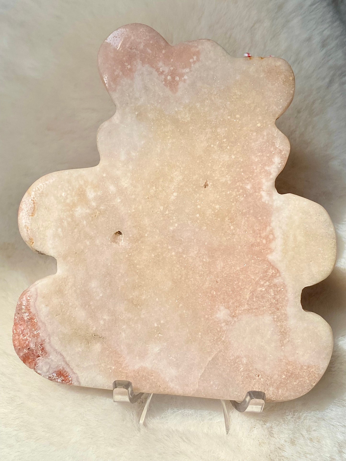 Pink Amethyst Moon on stand, tower and bear set