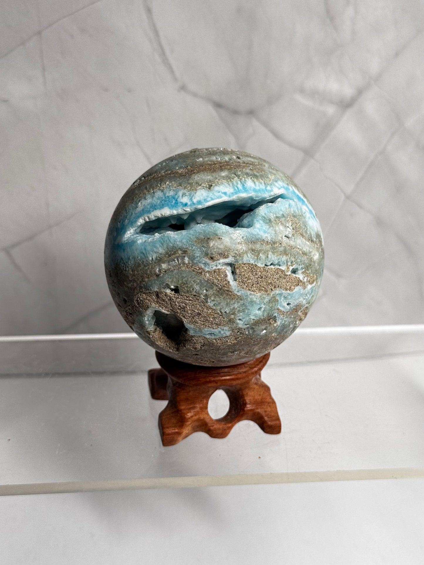 Hemimorphite Druzy Frosty Spheres