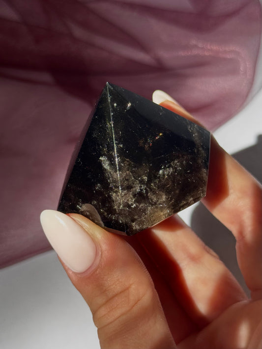 Smoky Quartz Point, Diamond & Freeform (Brazil)