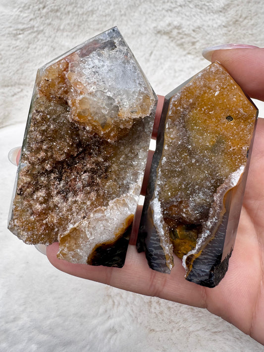 Druzy Agate towers