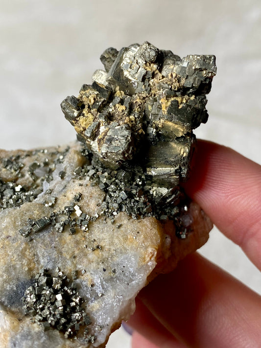 Bulgarian Cubic Pyrite on matrix