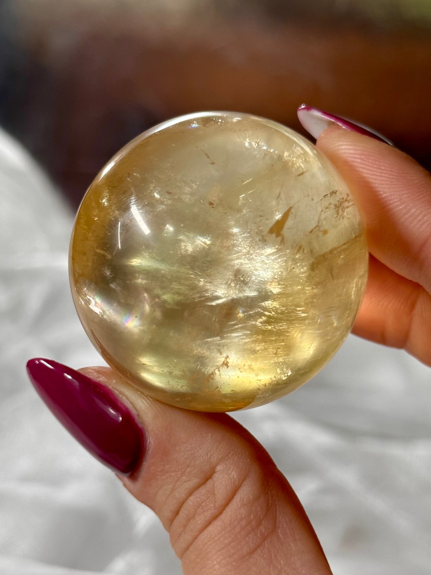 Golden| Honey Optical Calcite spheres