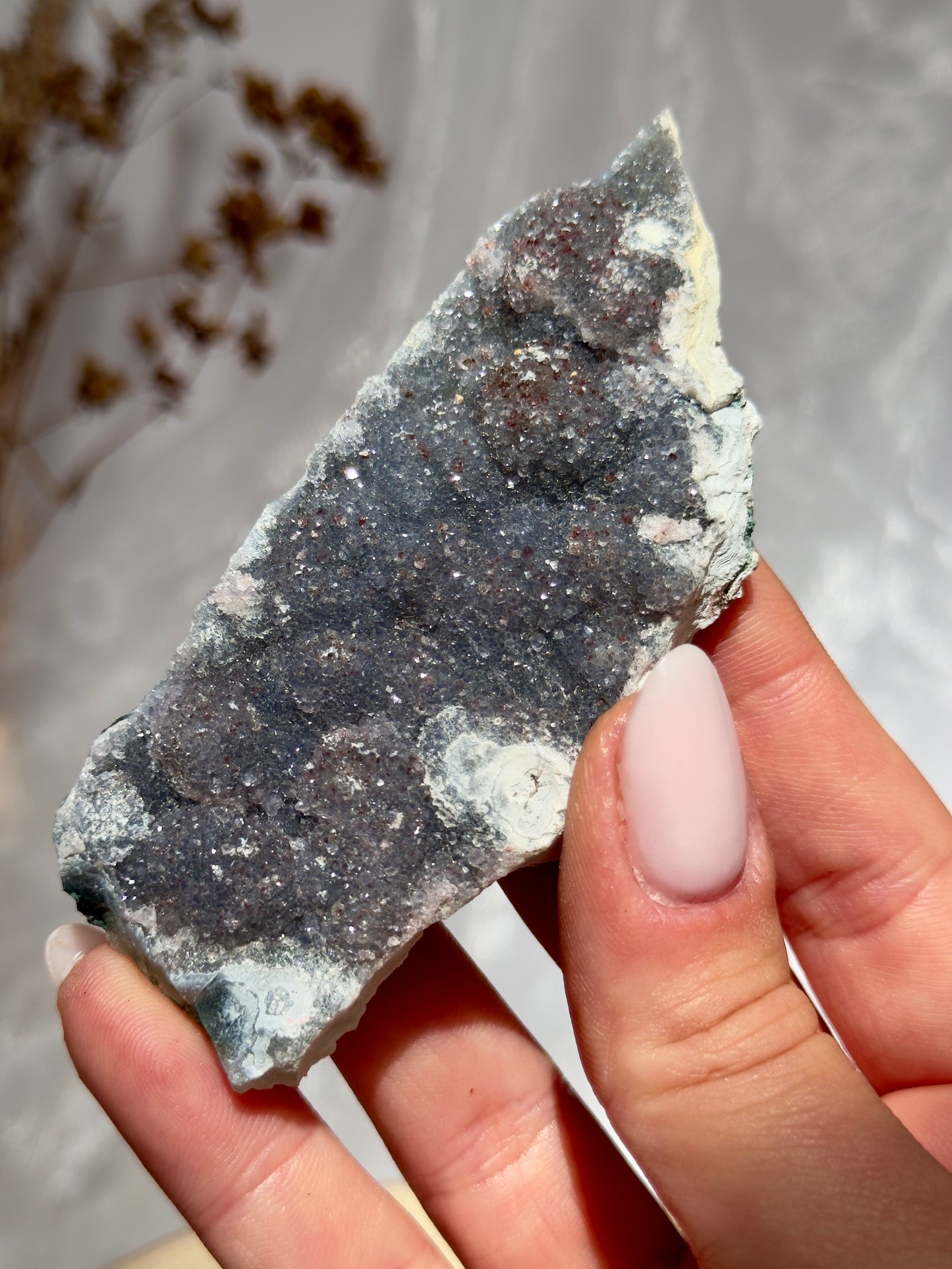 Flower Amethyst / Zeolite slabs from Brazil