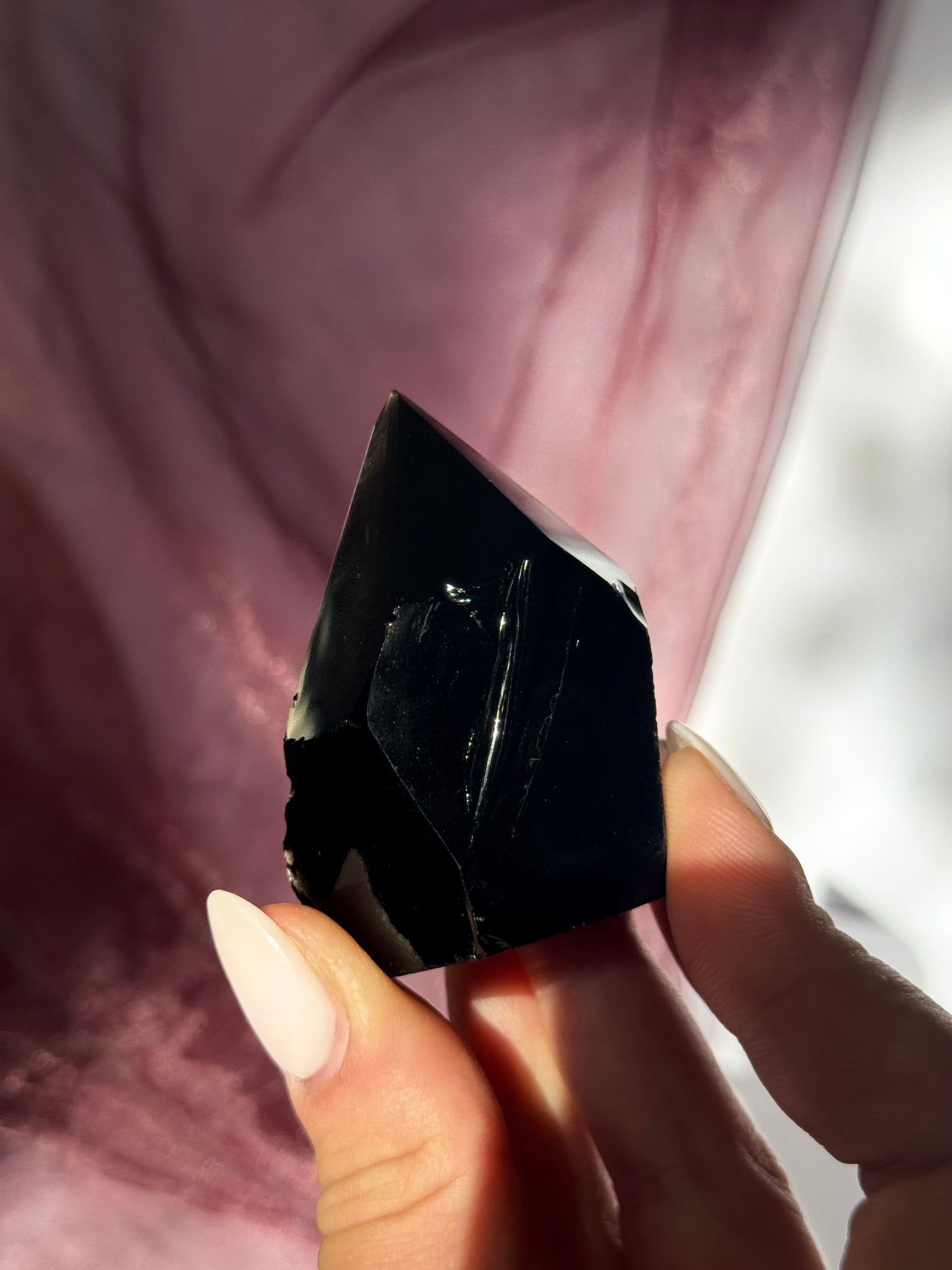 Black Obsidian Semi-Polished points