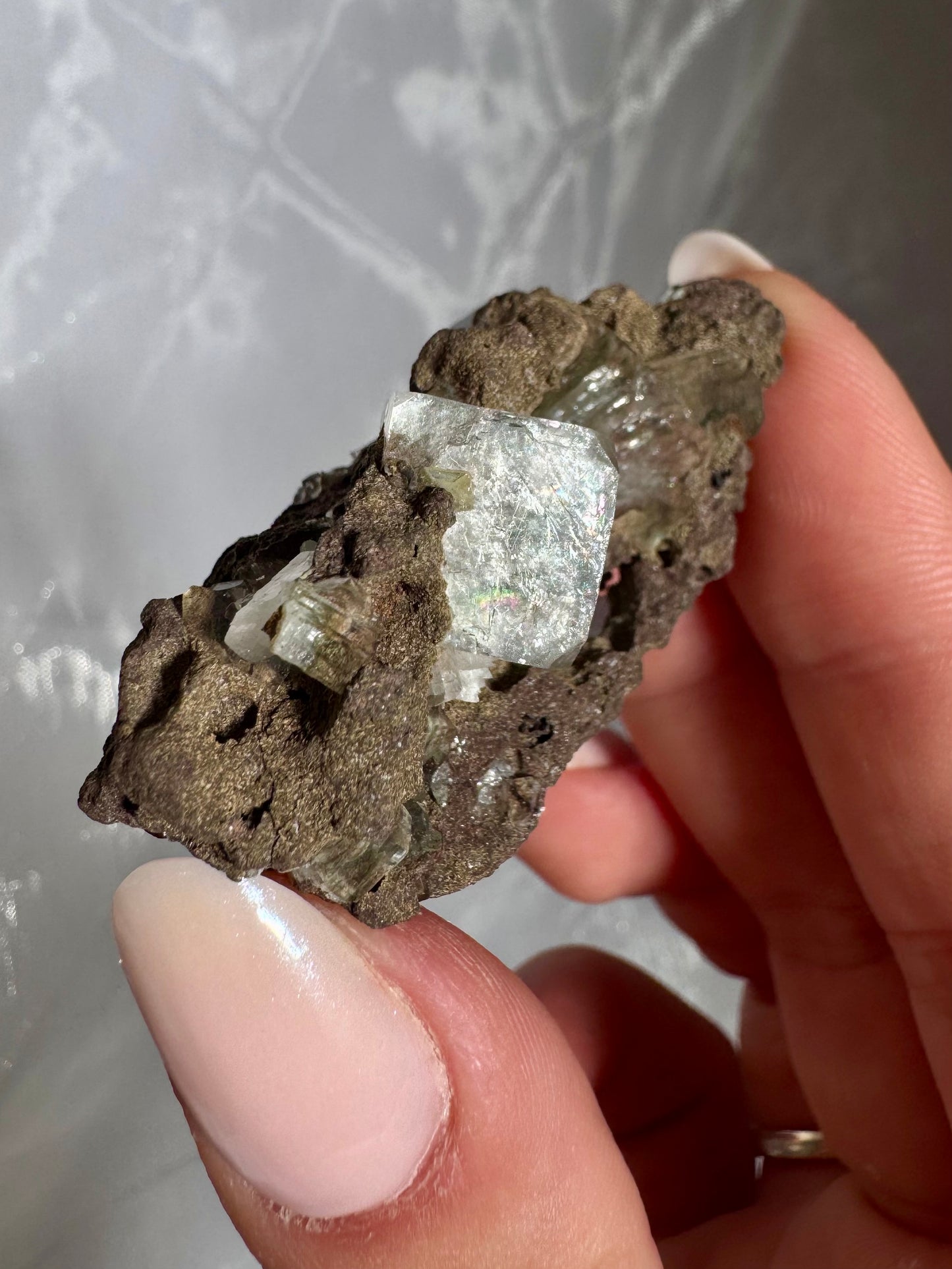 Emerald Green Mermaid Apophyllite specimens - India