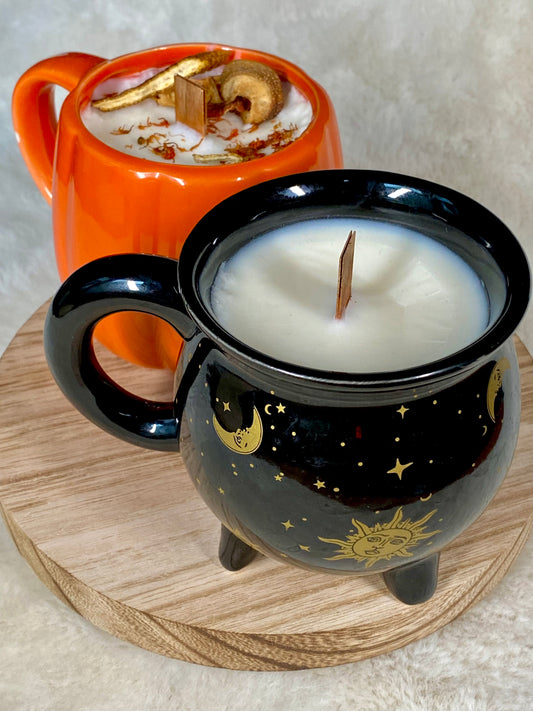 Cauldron and Pumpkin Mug Limited edition candles