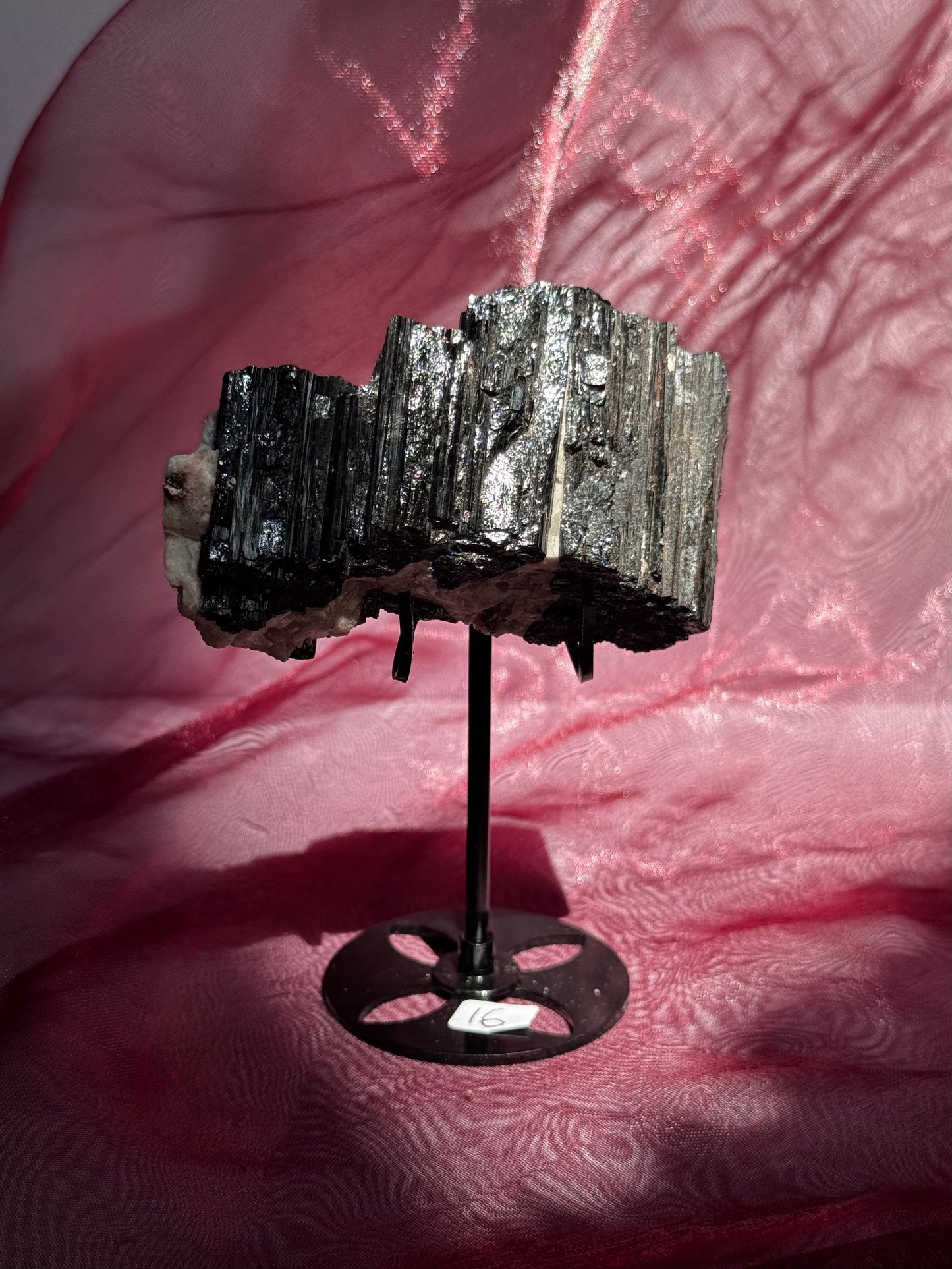 Black Tourmaline (Schorl) on Matrix – Brazil