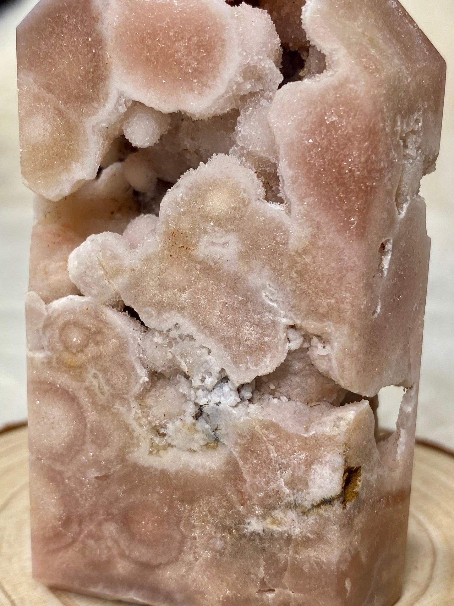 Botryoidal Pink Amethyst tower