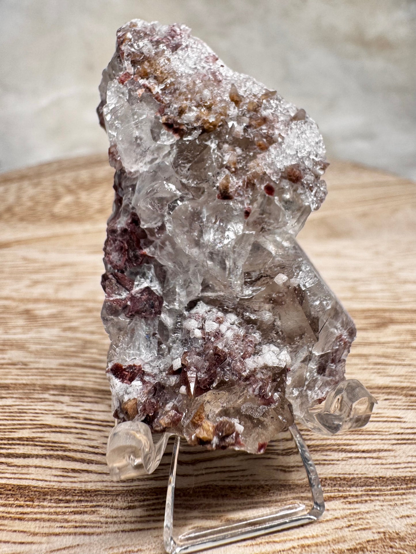 Rare Dogtooth Calcite with Selenite and Yellow Fluorite from Mexico