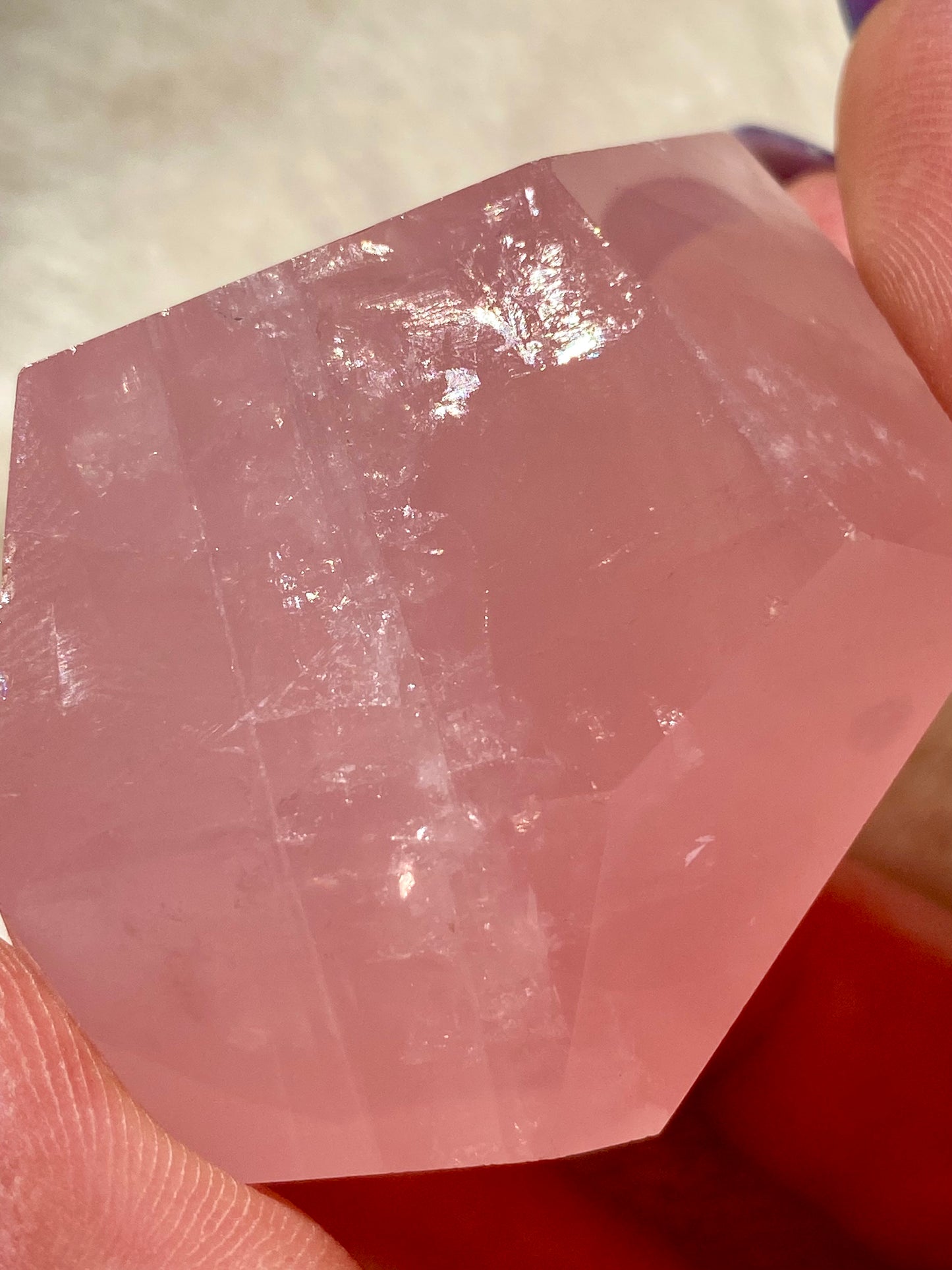 High Grade Brazilian Rose Quartz freeforms with star flash