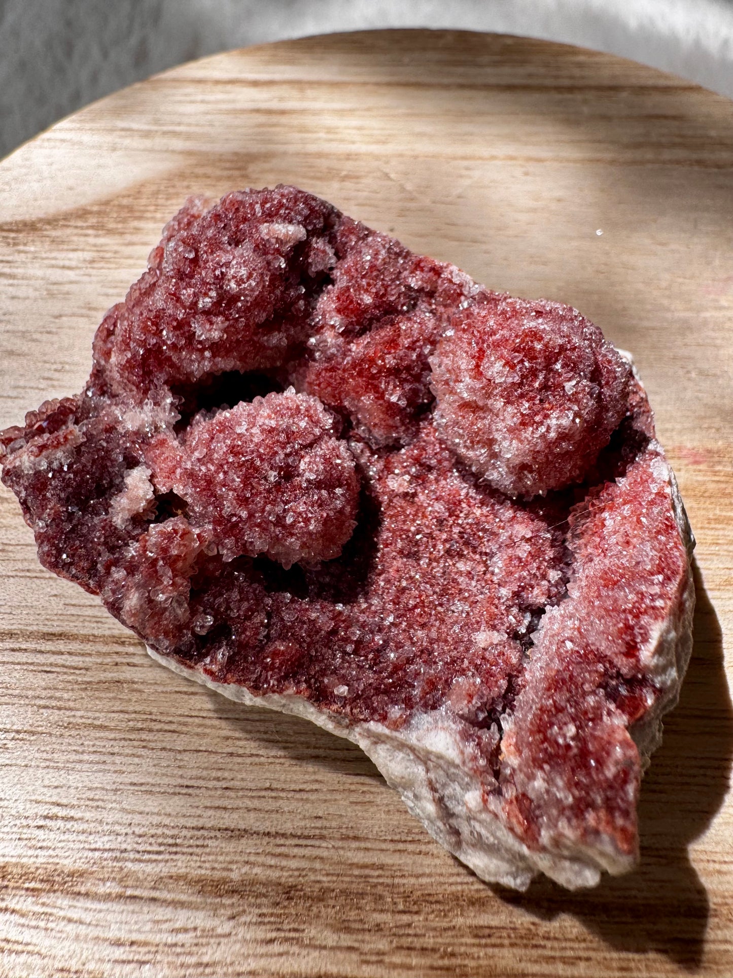 Pink Amethyst sparkly clusters