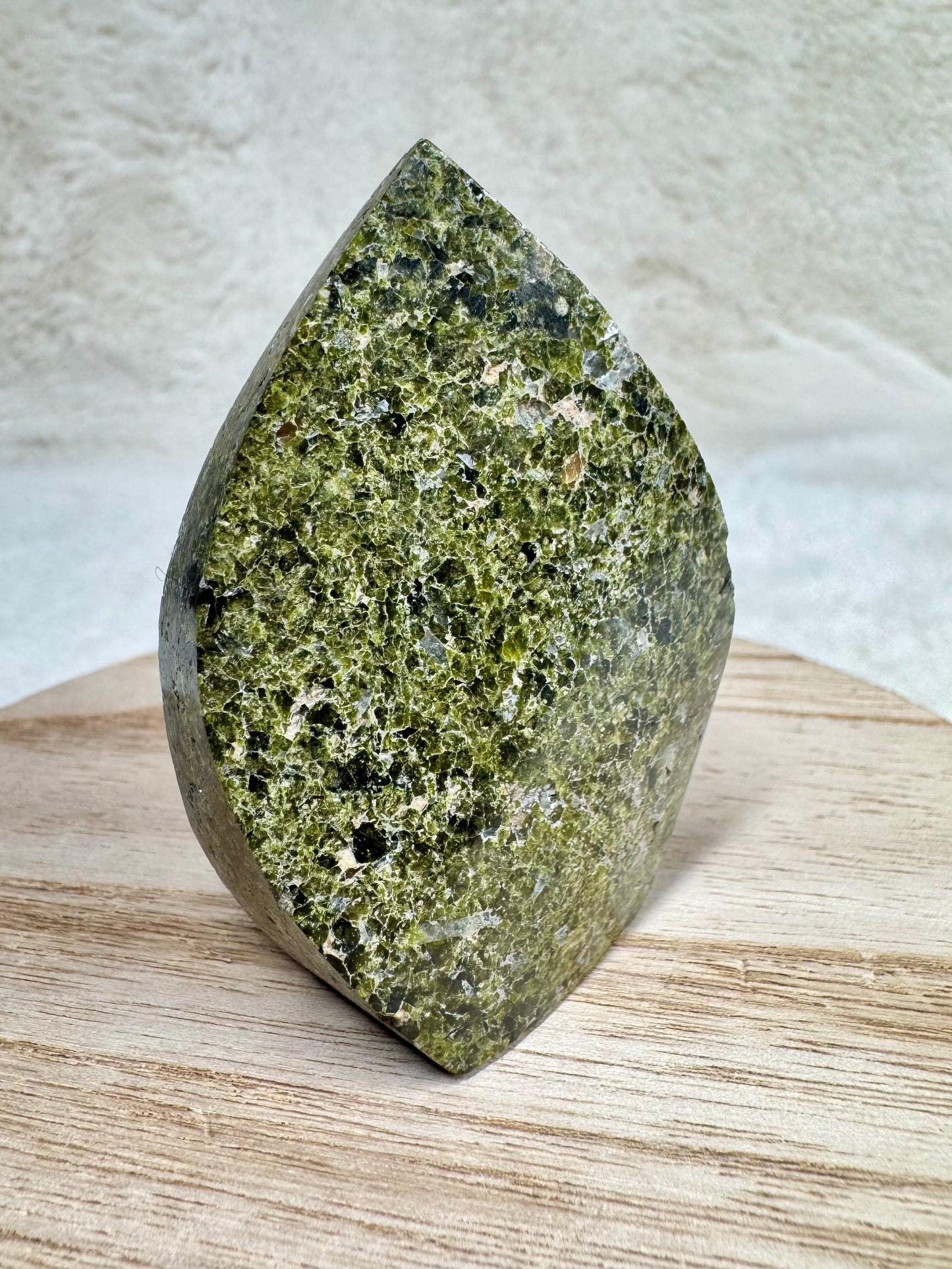 Epidote Flame from Peru