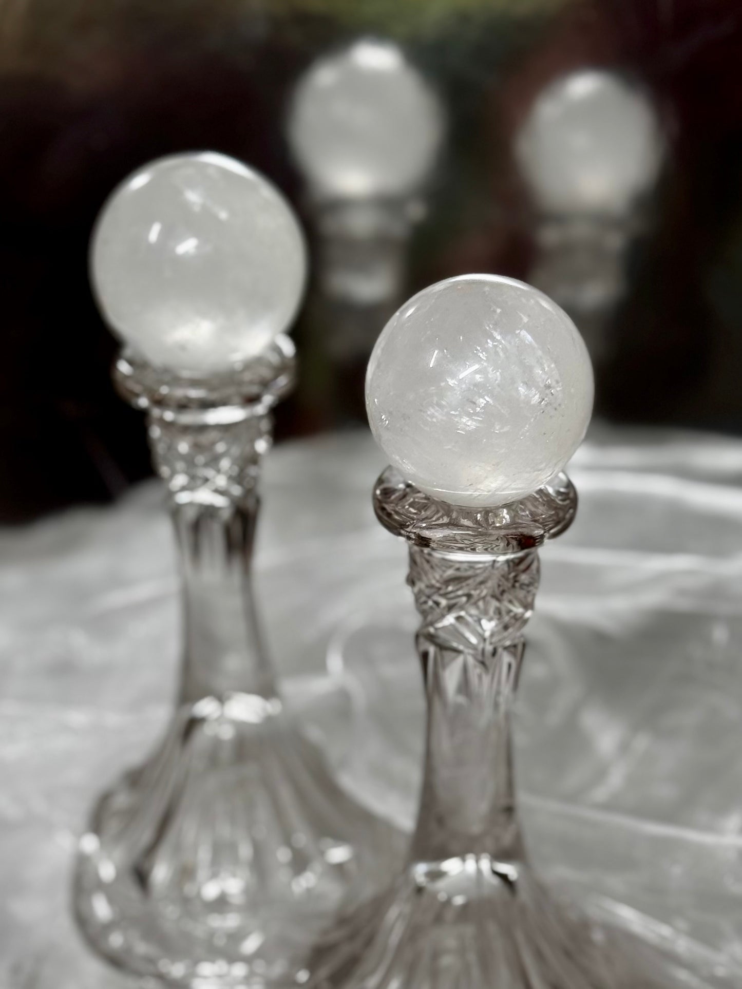 Clear Calcite spheres