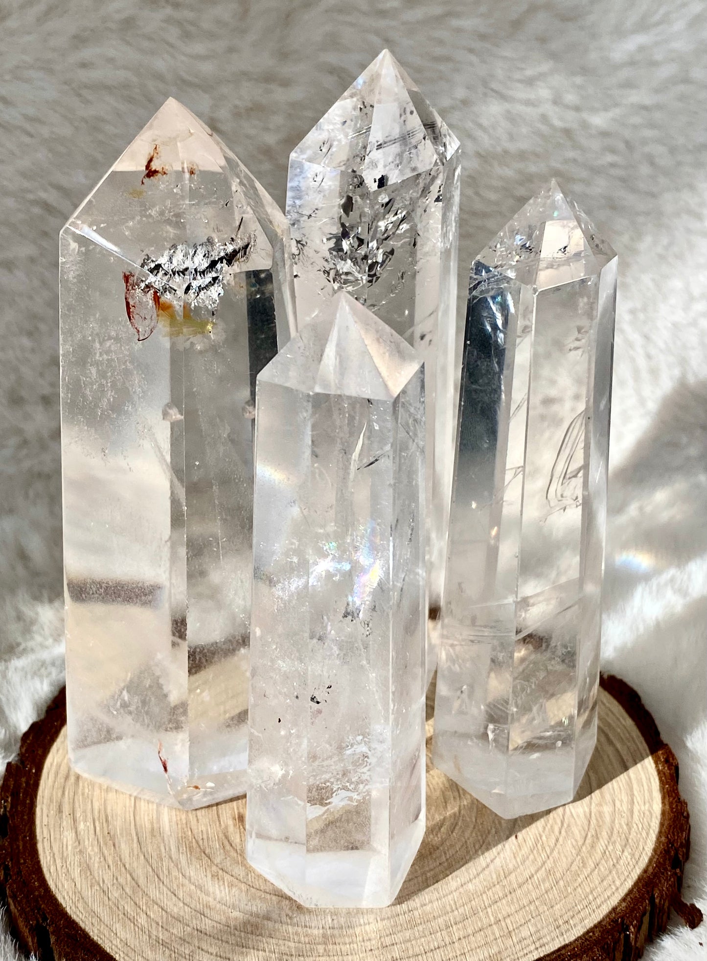 Clear Quartz high grade towers