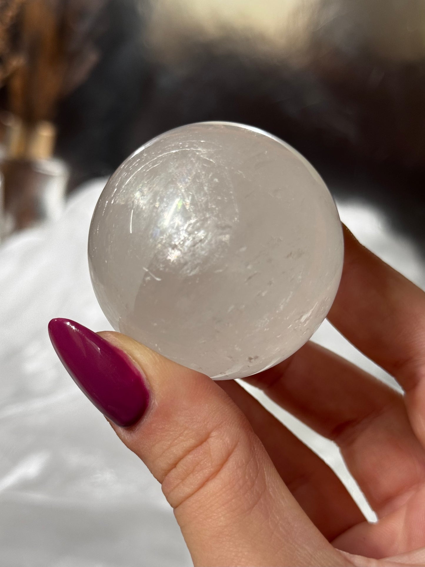 Clear Calcite spheres