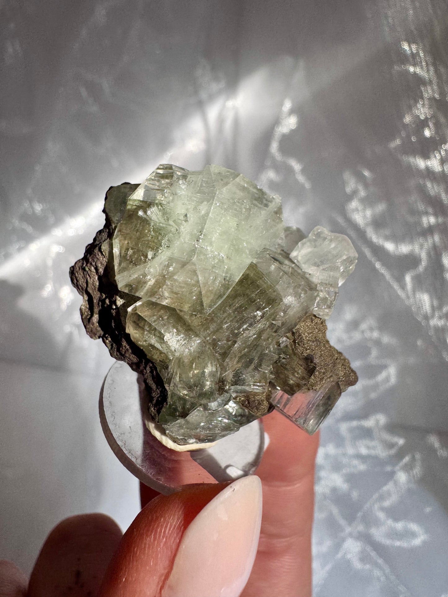 Emerald Green Mermaid Apophyllite specimens - India