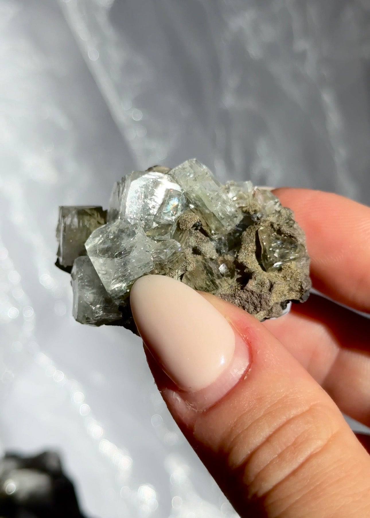 Emerald Green Mermaid Apophyllite specimens - India