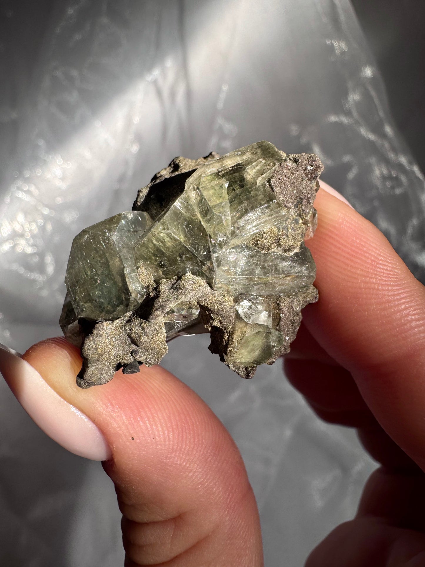 Emerald Green Mermaid Apophyllite specimens - India