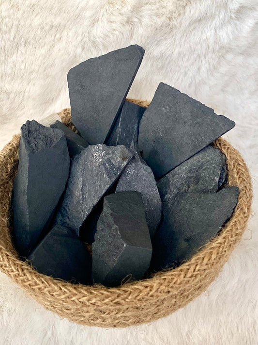 Raw shungite shreds